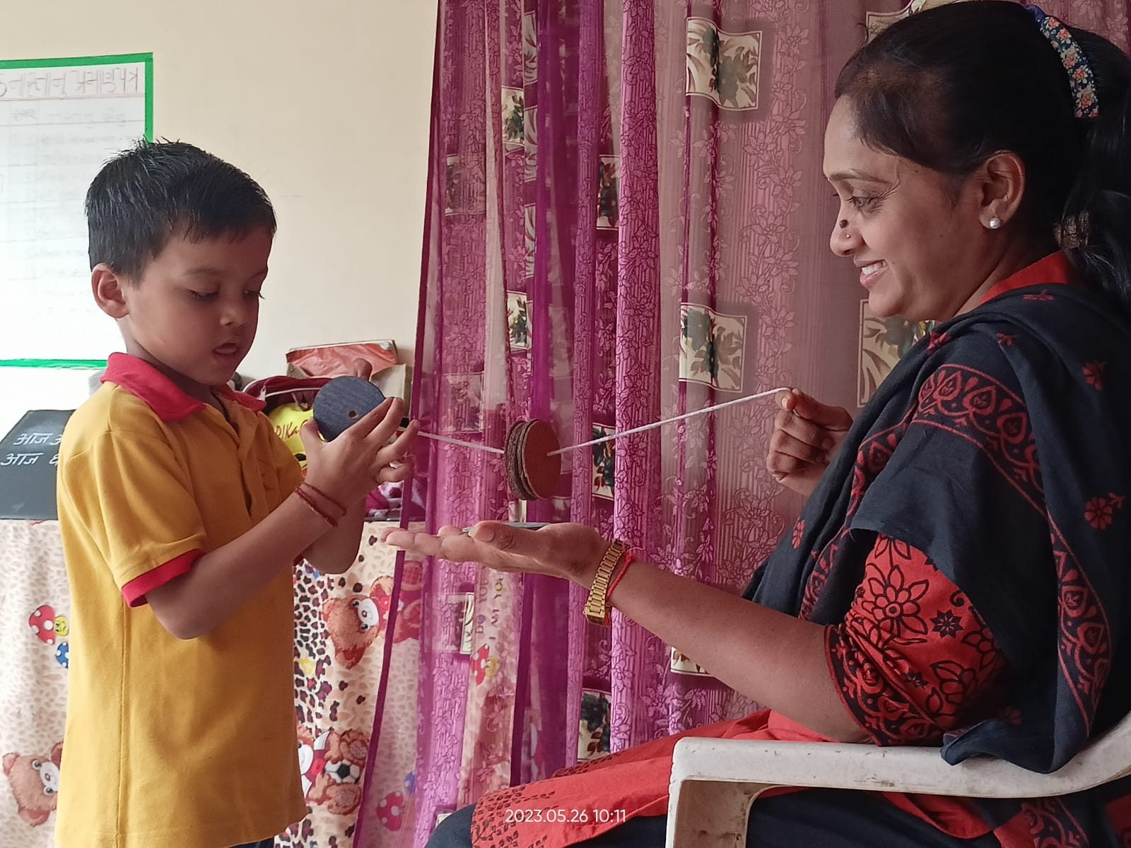 Children and educators in a nurturing environment