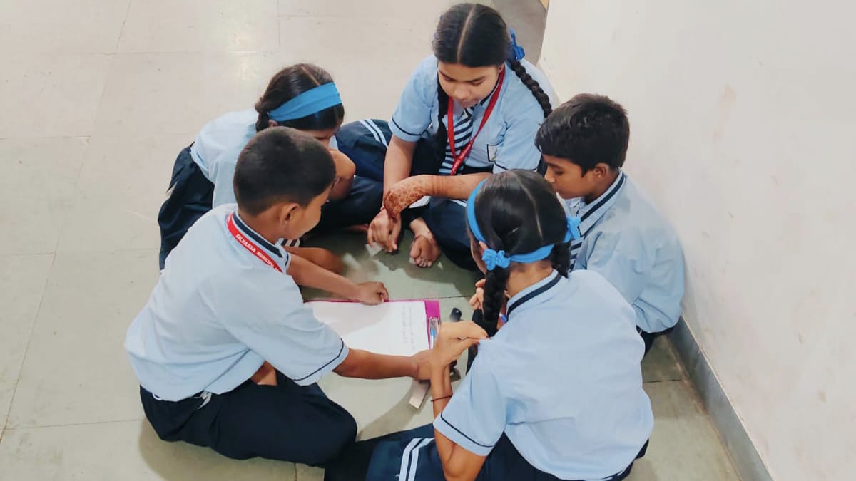 Children engaged in a meaningful learning activity
